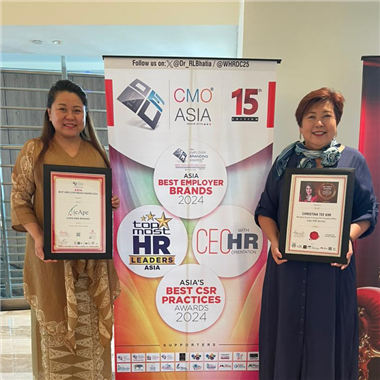 Cape EMS Berhad Celebrates Major Wins at Asia’s Best Employer Brand Awards 2024